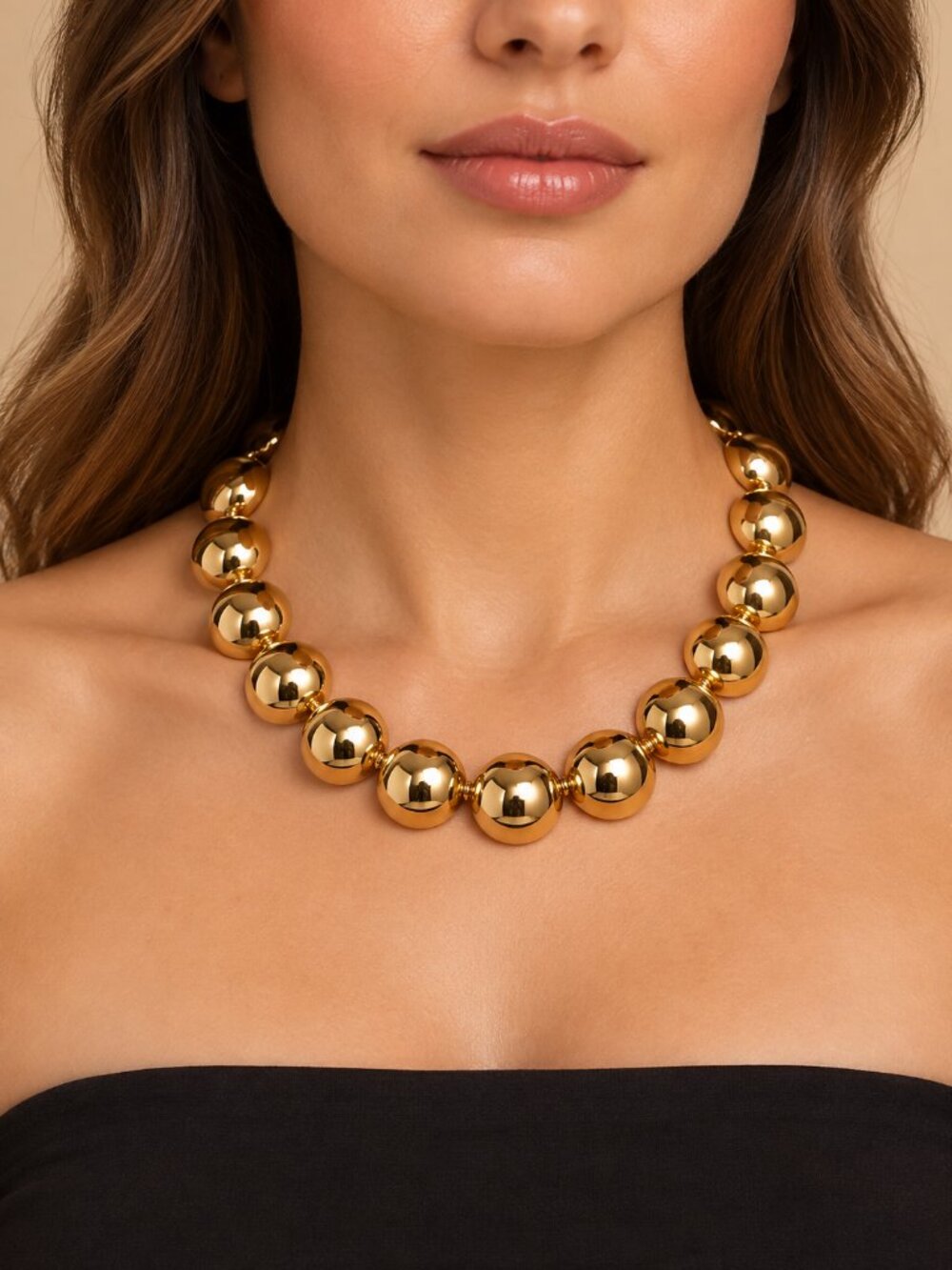 NWT Parfois Chunky Gold Statement Necklace